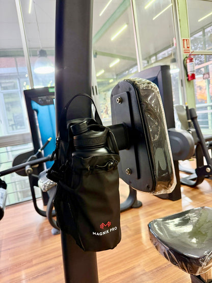 Combo Bolso magnético + guantes gym