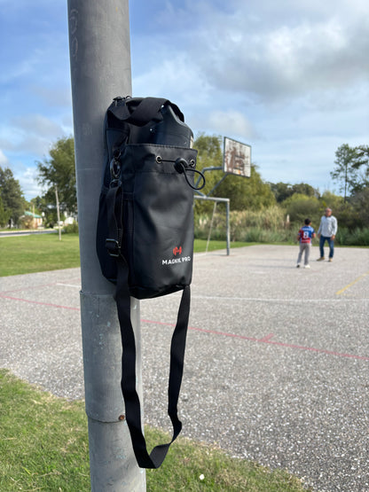 Bolso magnético + straps antideslizantes + guantes gym